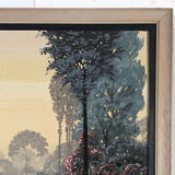 Restored Mid Century native Hawaiian Lake Painting in Original Frame by Seay