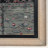 Restored Mid Century native Hawaiian Lake Painting in Original Frame by Seay