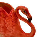 Rare Mid-century Ceramic Pink Flamingo Flower Table Planter Signed Will-George