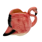 Rare Mid-century Ceramic Pink Flamingo Flower Table Planter Signed Will-George