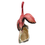 Mid-century Ceramic 515 Flying Pink  Flamingo Flower Tabletop Planter by Maddux