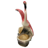 Mid-century Ceramic 515 Flying Pink  Flamingo Flower Tabletop Planter by Maddux