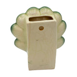 Rare Japanese Mid-century Tropical Calm Shell Flamingo Flower Wall Planter