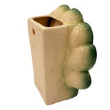 Rare Japanese Mid-century Tropical Calm Shell Flamingo Flower Wall Planter