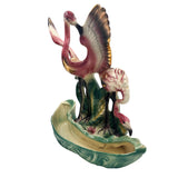 1956 Ceramic Flamingo Tropical Pond Indoor Planter by Lane & Company California