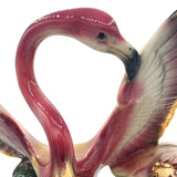 1956 Ceramic Flamingo Tropical Pond Indoor Planter by Lane & Company California