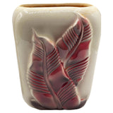 Mid-century Tropical Ceramic Palm Leaf Flower Vase by Royal Copley Pottery