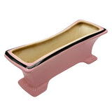 Mid-century Pink & Black California Pottery Modernist Indoor Planter Set