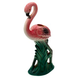 1986 Ceramic Flamingo Tropical 495 Flower Table Vase by Sarsaprilla Studio