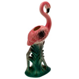 1986 Ceramic Flamingo Tropical 495 Flower Table Vase by Sarsaprilla Studio