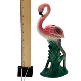 1986 Ceramic Flamingo Tropical 495 Flower Table Vase by Sarsaprilla Studio