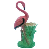 Main Product Image Mid-century "Lovers" Pink Flamingo Ceramic Tabletop Vase Set By Leftons