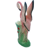 Main Product Image Mid-century "Lovers" Pink Flamingo Ceramic Tabletop Vase Set By Leftons