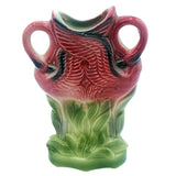 Rare Mid-century Ceramic California Pottery Tropical  Flamingo Flower Wall Vase