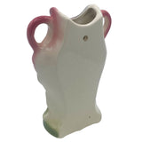 Rare Mid-century Ceramic California Pottery Tropical  Flamingo Flower Wall Vase