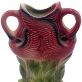 Rare Mid-century Ceramic California Pottery Tropical  Flamingo Flower Wall Vase