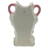 Rare Mid-century Ceramic California Pottery Tropical  Flamingo Flower Wall Vase