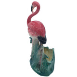 Mid-century "Lovers" Ceramic Pink Flamingo Flower Table Planter Set, California