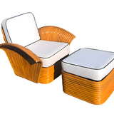 Paul T. Frankl Fan Chair and Ottoman