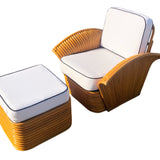 Paul T. Frankl Fan Chair and Ottoman