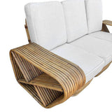 Paul Frankl Boutique-made "Big Pappa" 12 Strand Square Pretzel Rattan Sectional Sofa