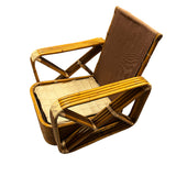 Paul T. Frankl 4-Strand Square Pretzel Square-Back Lounge Chair