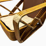 Paul T. Frankl 4-Strand Square Pretzel Square-Back Lounge Chair