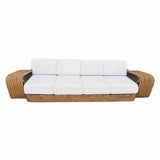 Paul T. Frankl 9-Strand Square Pretzel Square-Back 4-Seat Sofa