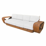 Paul T. Frankl 9-Strand Square Pretzel Square-Back 4-Seat Sofa