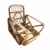 Paul T. Frankl 3-Strand Square Pretzel Round-Back Lounge Chair (unrestored)