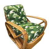 Paul T. Frankl 3-Strand Square Pretzel Round-Back Lounge Chair (unrestored)