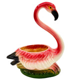 Mid-century Ceramic Pink Flamingo Flower Table Planter, California