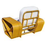 Paul Frank Style 10 Strand Square Pretzel Rattan Lounge Chair