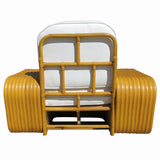 Paul Frank Style 10 Strand Square Pretzel Rattan Lounge Chair