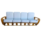 Four-Strand "Zig-Zag" Square Pretzel Four-Seat Sectional Sofa